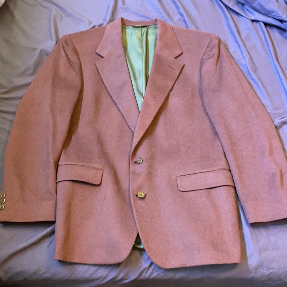 Maroon Vino Cerruti Wool Blazer